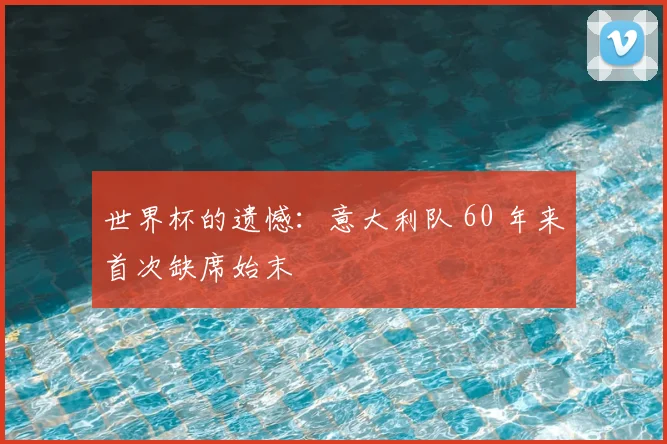 世界杯的遗憾：意大利队 60 年来首次缺席始末